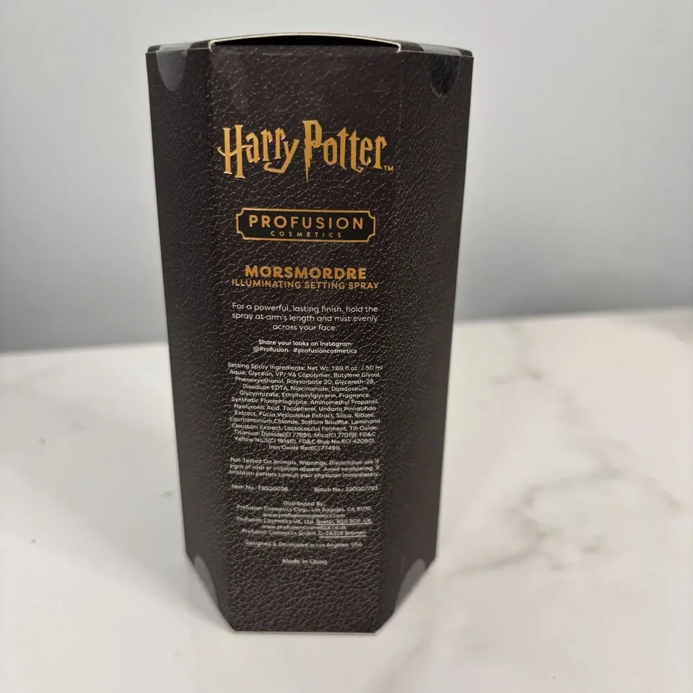 Harry Potter x Profusion Morsmordre Illuminating Setting Spray Skull Bottle NEW